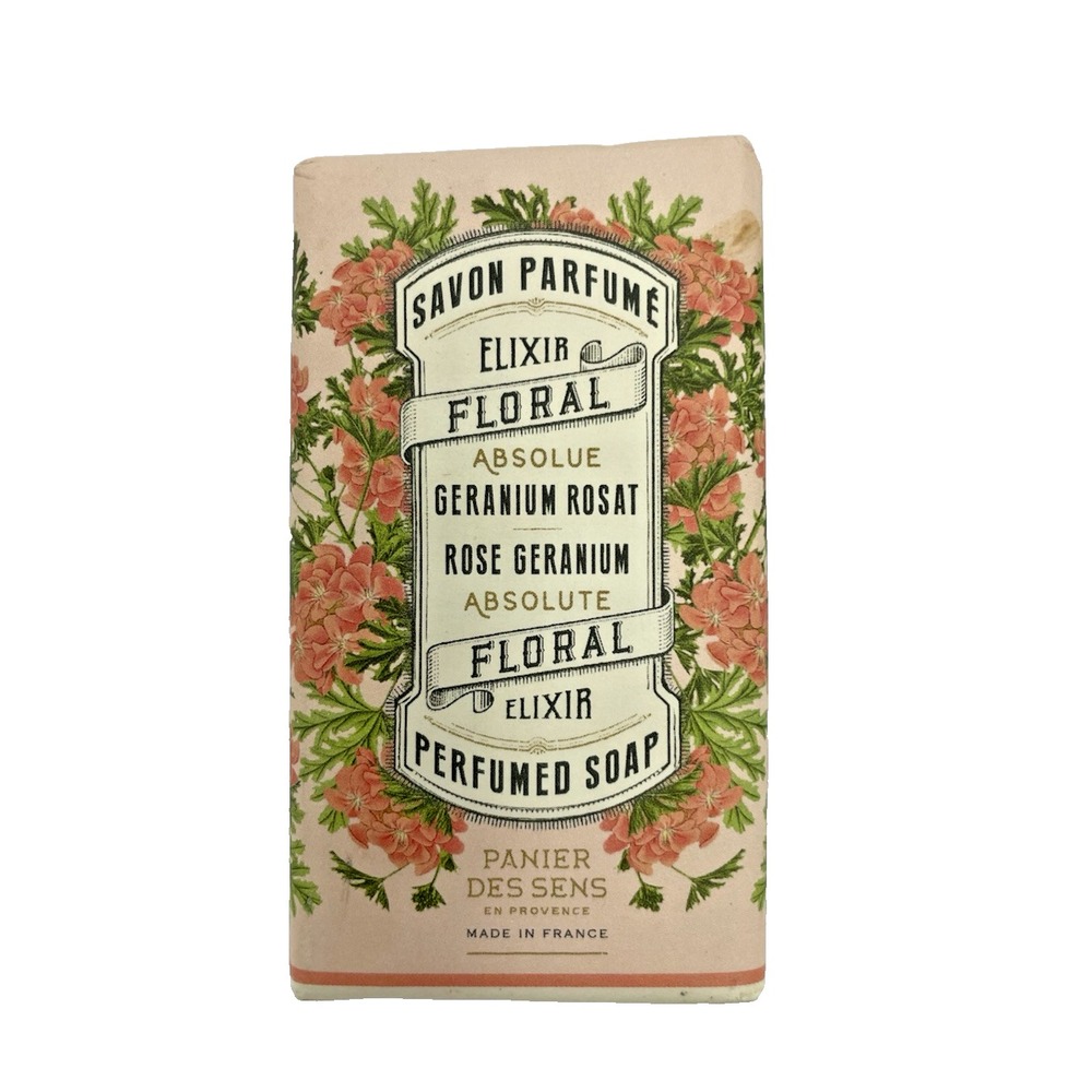 Panier‎ des Sens Rose Geranium  Perfumed Soap Bar  Made in France NEW 5.3 oz